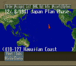 Pacific Theater of Operations II (USA) In game screenshot